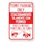 Signmission Permit Parking Only-Estacionamiento So Heavy-Gauge Aluminum Sign, 12" x 18", A-1218-23314 A-1218-23314 - alternate 1